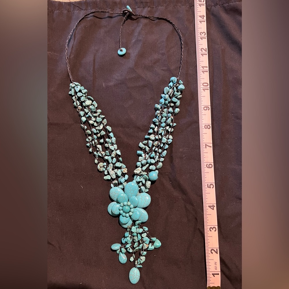 One of a kind turquoise necklace